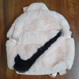 Nike Sportswear Futura 365 Faux Fur Mini Backpack - Guava Ice/Black